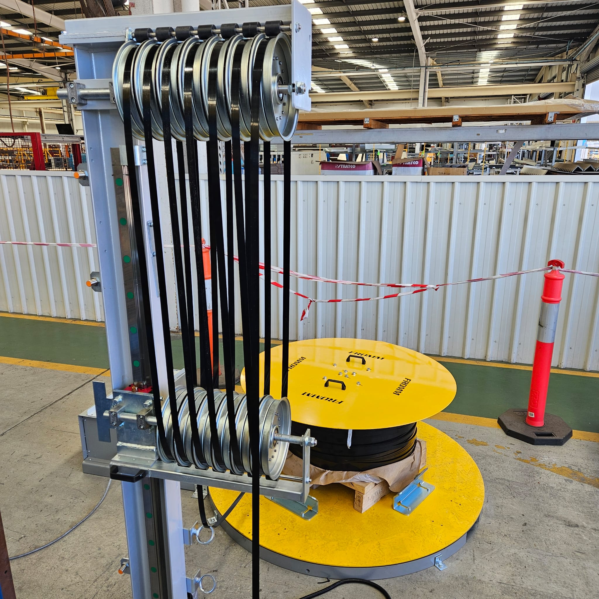 FROMM-HAJ13-Jumbo-steel-strap-dispenser-0426-automatic